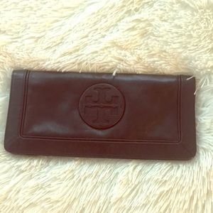 Tory Burch Black Leather Clutch